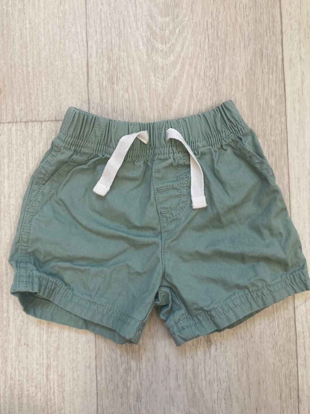 Carter’s Sage Green Baby Shorts, Size 6M